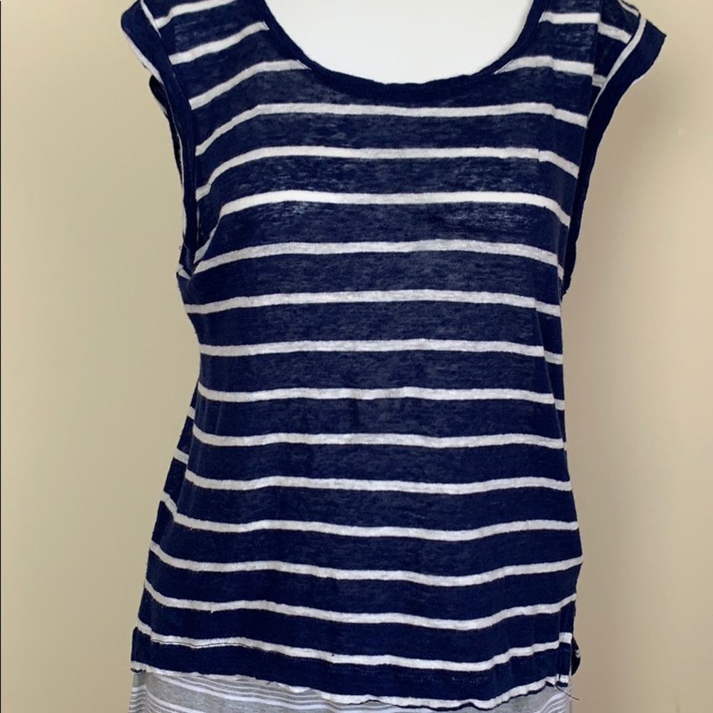 Forever 21 striped linen top S